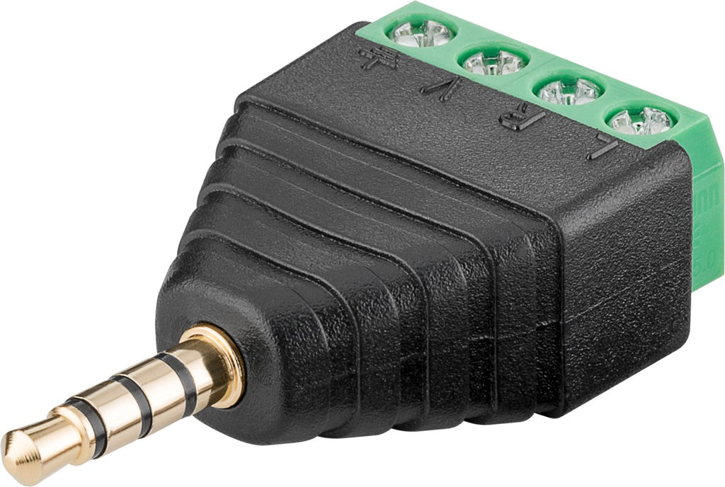Goobay Sorkapocs 4-pólusú – 3,5 mm jack apa (4-pólusú, sztereó)
