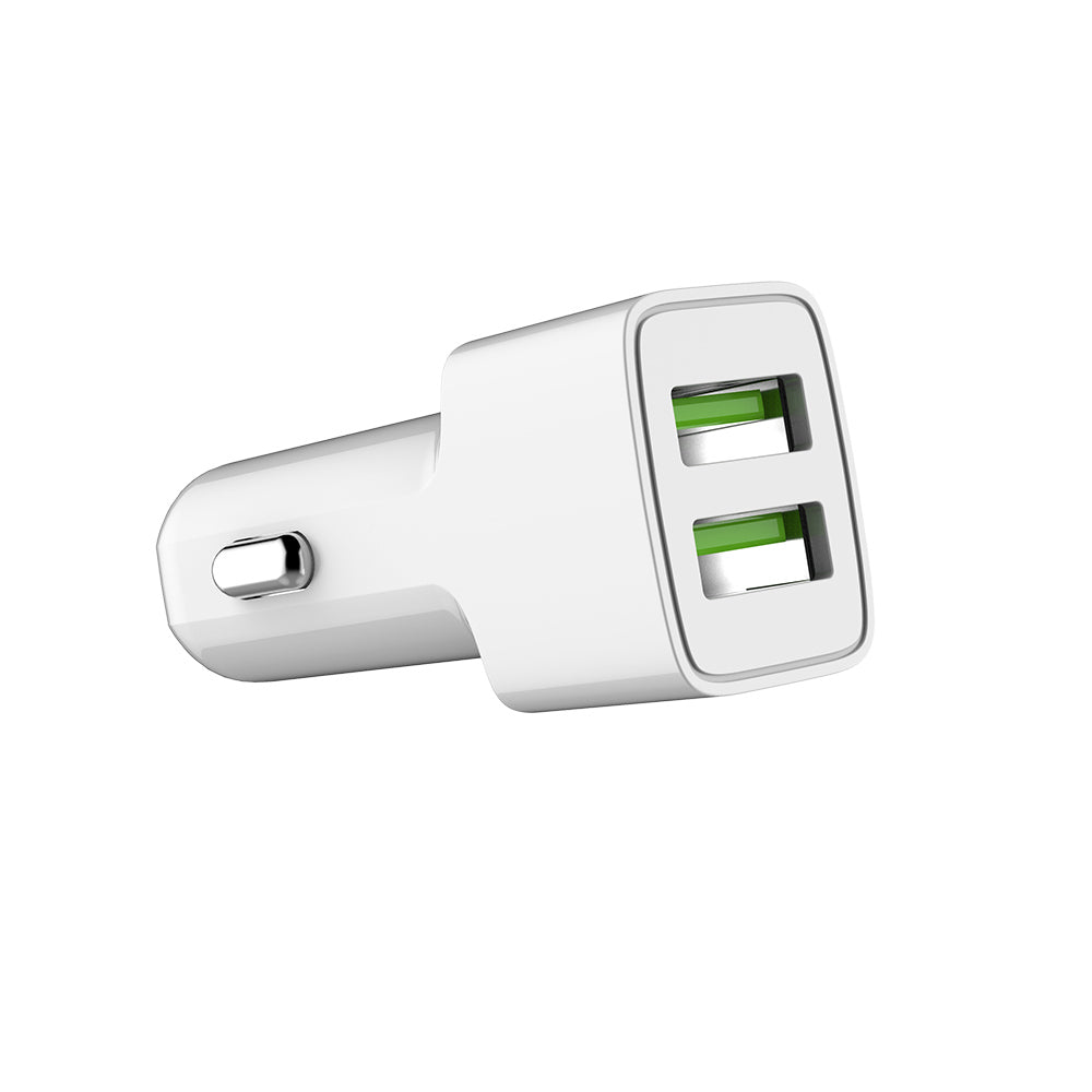 Autós töltő ColorWay 2USB AUTO ID 2.4A (12W) fehér