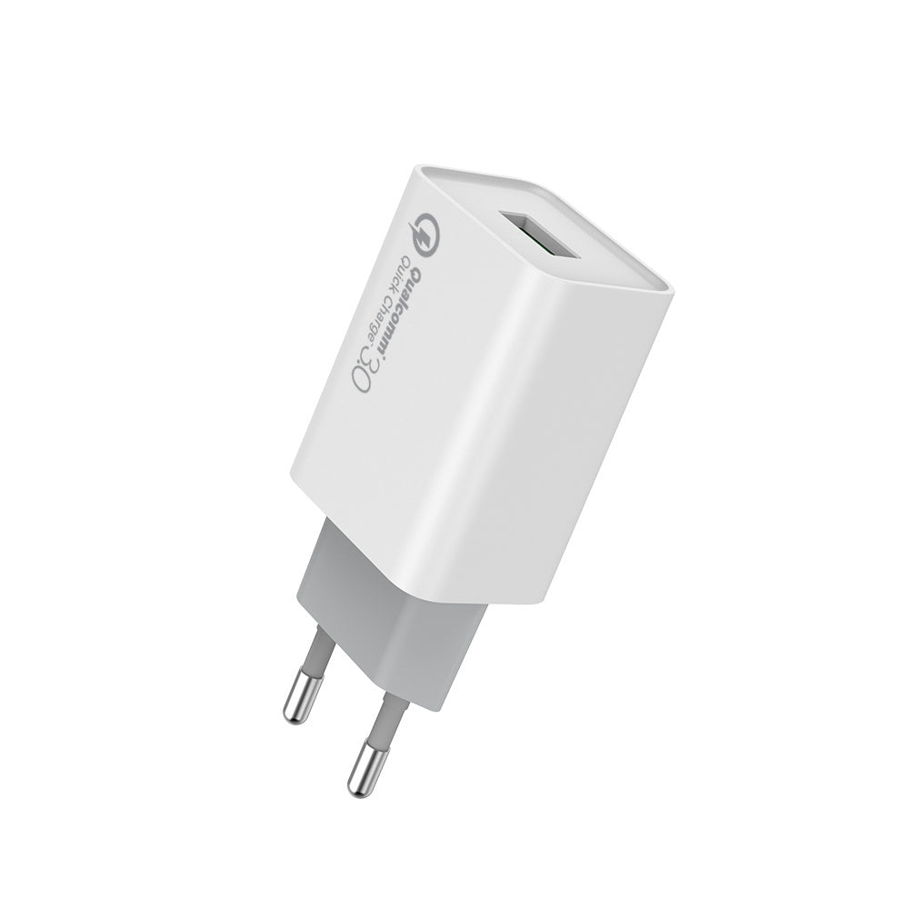 Hálózati töltő ColorWay 1USB Quick Charge 3.0 (18W) fehér