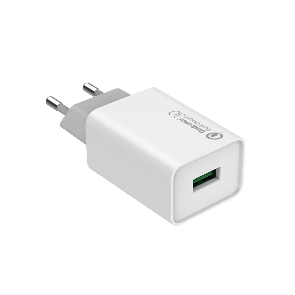 Hálózati töltő ColorWay 1USB Quick Charge 3.0 (18W) fehér