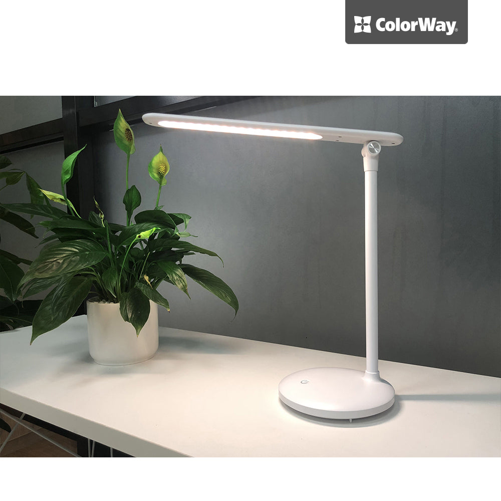 LED table Lámpa ColorWay with built-in battery fehér
