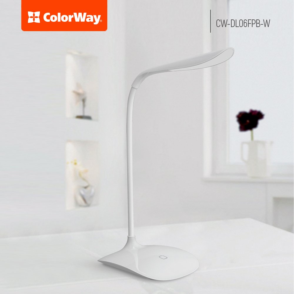 LED table Lámpa ColorWay Portable & Flexible with built-in battery fehér fehér
