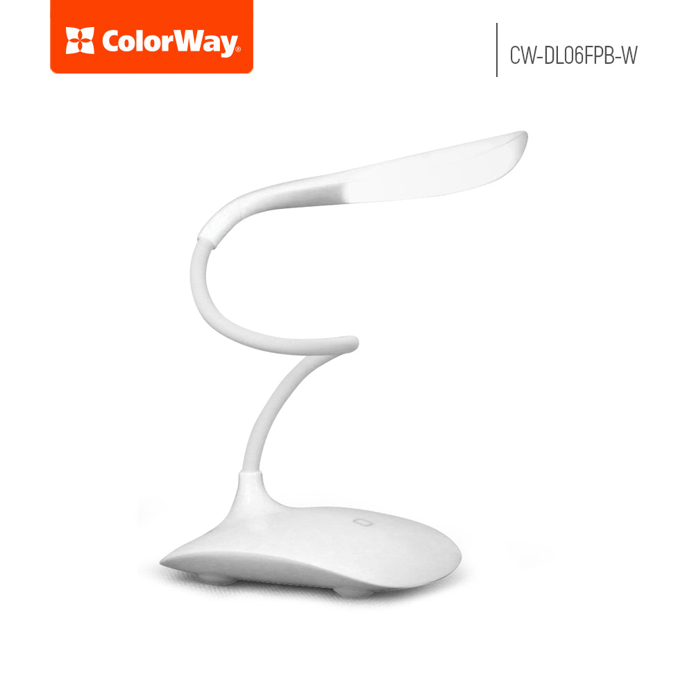 LED table Lámpa ColorWay Portable & Flexible with built-in battery fehér fehér