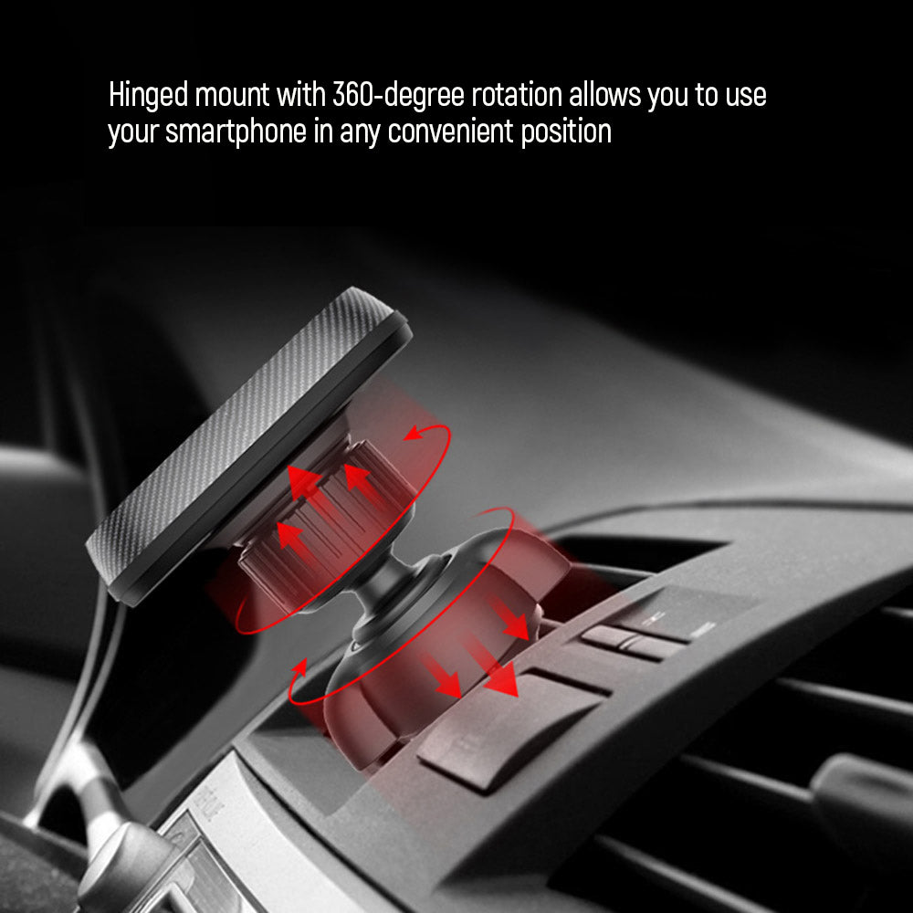 Magnetic car Tartó ColorWay for phone Air Vent-2 (360 ° rotation) szürke