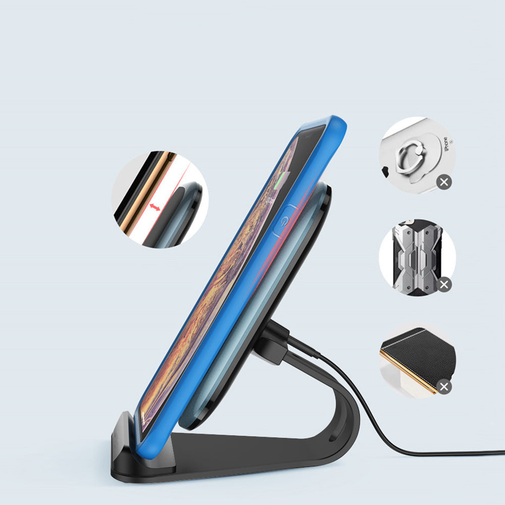 ColorWay Qi Fast Töltő stand for phone Qi 10W kék