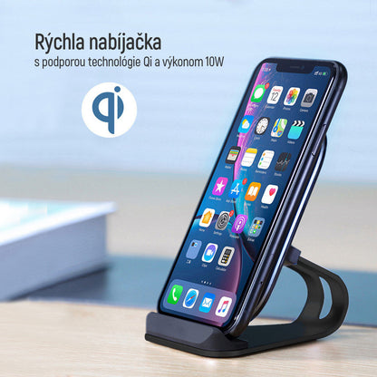 ColorWay Qi Fast Töltő stand for phone Qi 10W kék