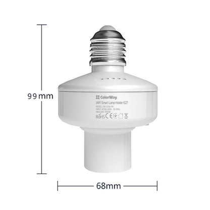 Smart Wi-Fi ColorWay Bulb Socket (cartridge) E27