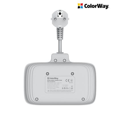ColorWay Power soсket СolorWay 2x220V/3xUSB-A/1xUSB-C fehér