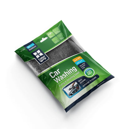 Microfiber ColorWay car universal Extra Dry 800gsm 50х60cm XL sárga-szürke