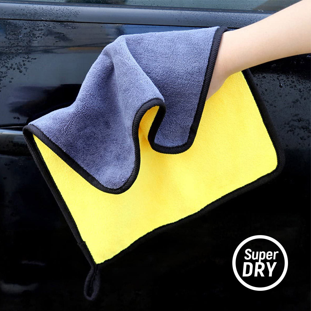 Microfiber ColorWay car universal Extra Dry 800gsm 50х60cm XL sárga-szürke