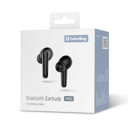 ColorWay Fülhallgató TWS-3 Earbuds fekete
