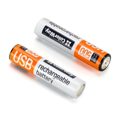 Rechargeable Battery ColorWay AAА USB-С 590 mAh 1.5V (Li-Polymer) (2pcs)