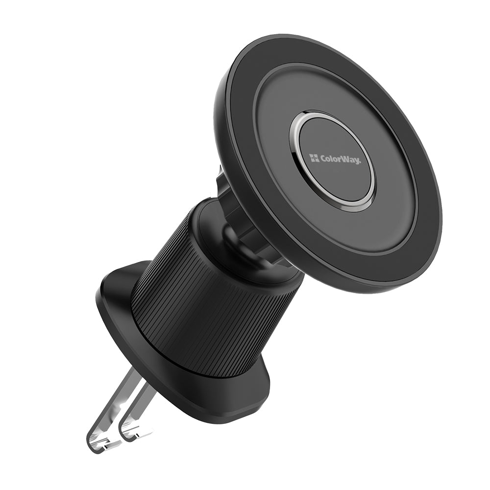 Držiak do auta ColorWay magnetický Air Vent52 (360° rotácia), čierny,( CW-CHM15-BK)