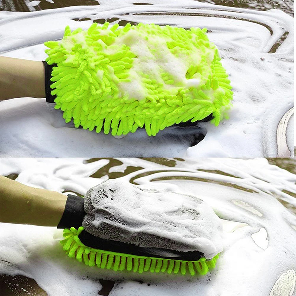 ColorWay microfiber car wash and polish glove, double-sided