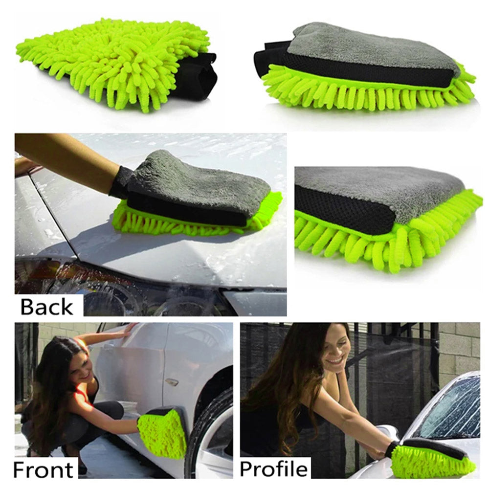 ColorWay microfiber car wash and polish glove, double-sided