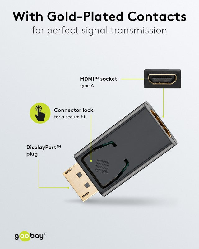 Goobay DisplayPort – HDMI adapter 1.1