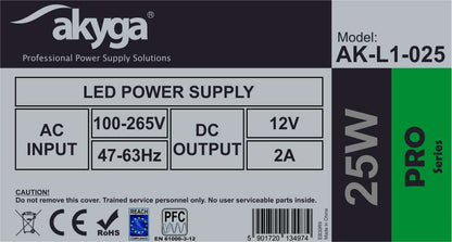 LED tápegység AK-L1-025 12V / 25W