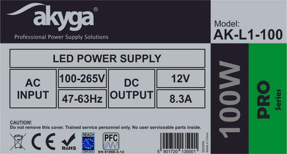 LED tápegység AK-L1-100 12V / 100W