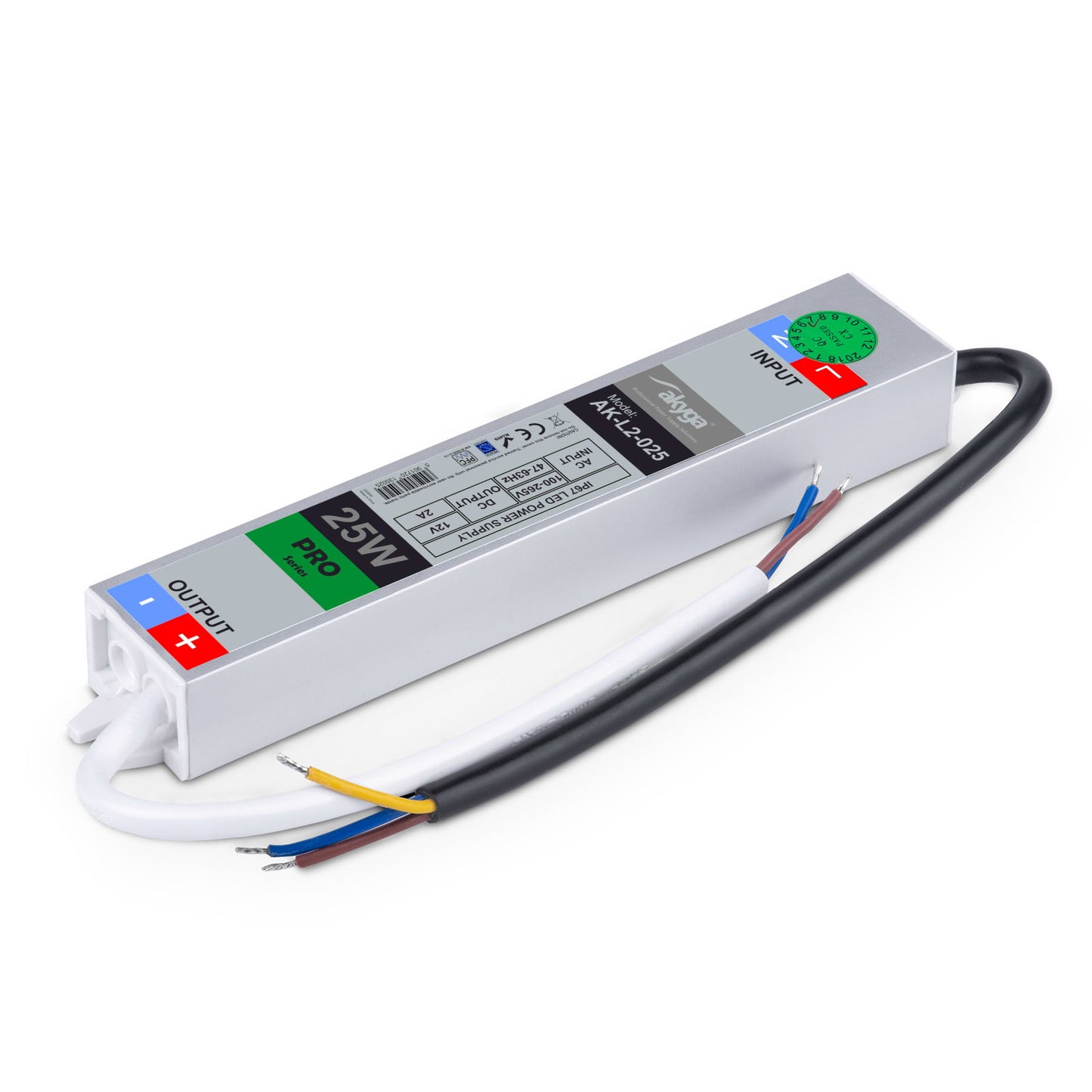Hermetikus LED IP67 tápegység AK-L2-025 12V / 25W