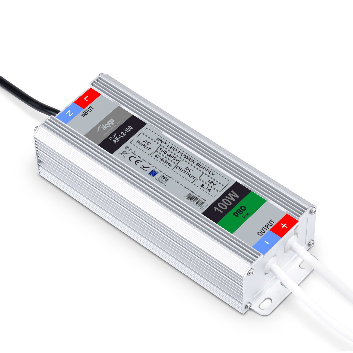 Hermetikus LED IP67 tápegység AK-L2-100 12V / 100W