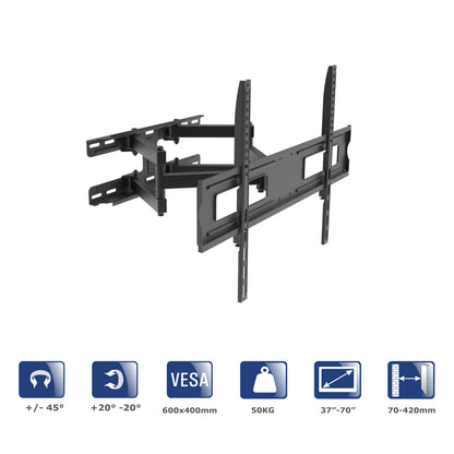 TV wall mount AK-MB-10 Full Motion Bracket VESA 600x400mm 37-70”