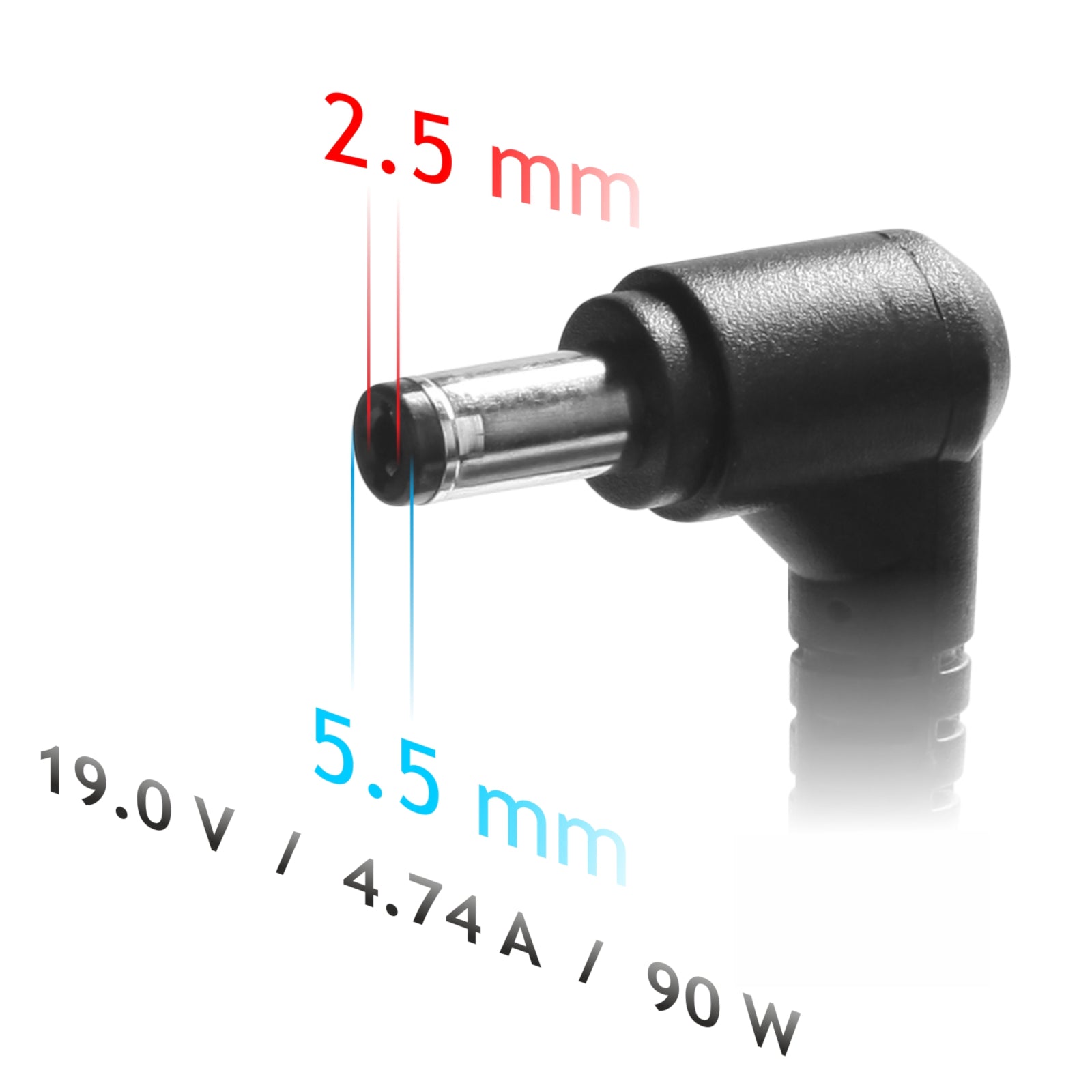 Akyga Tápegység AK-ND-10 19V / 4.74A 90W 5.5 x 2.5 mm