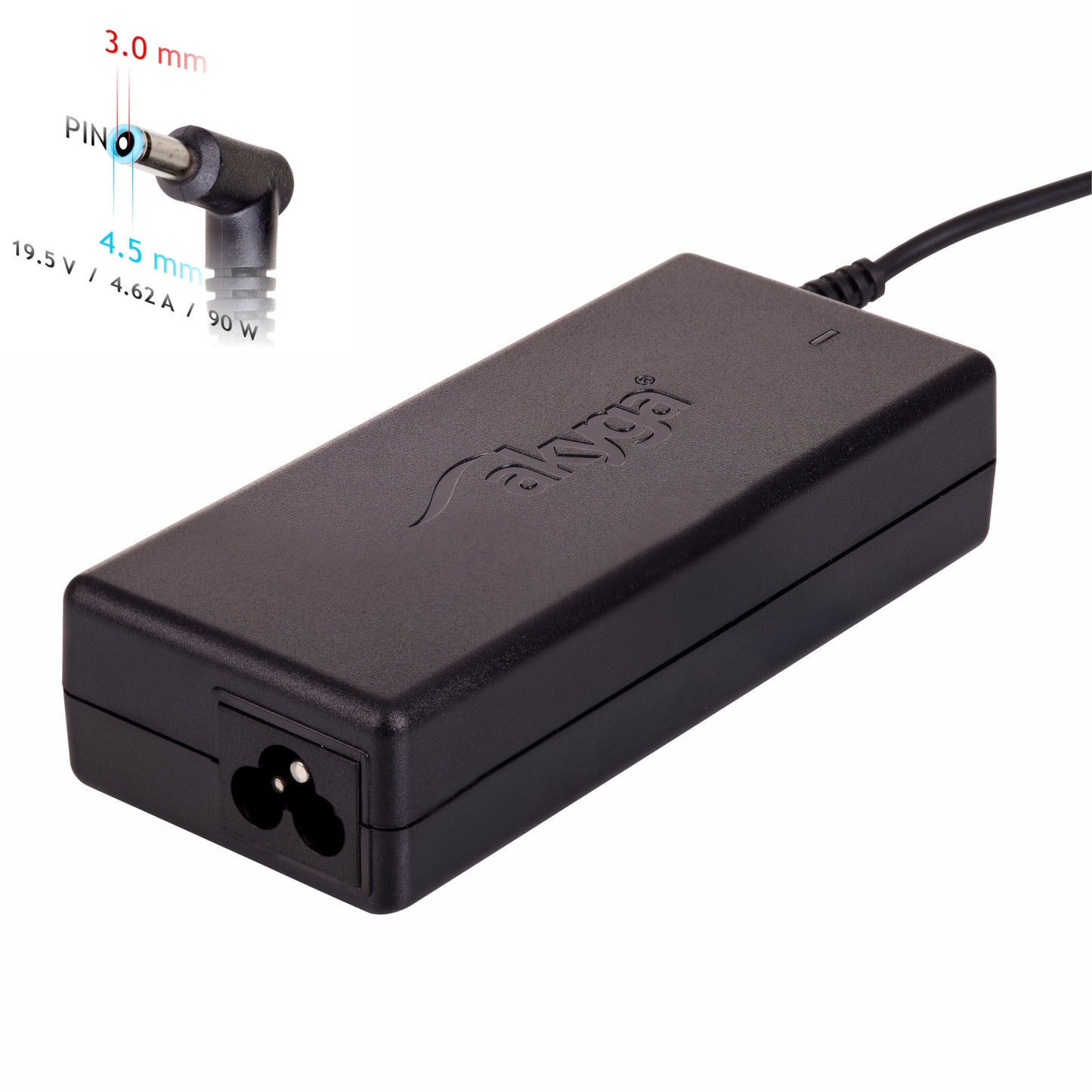 Akyga Tápegység AK-ND-26 19.5V / 4.62A 90W 4.5 x 3.0 mm + pin