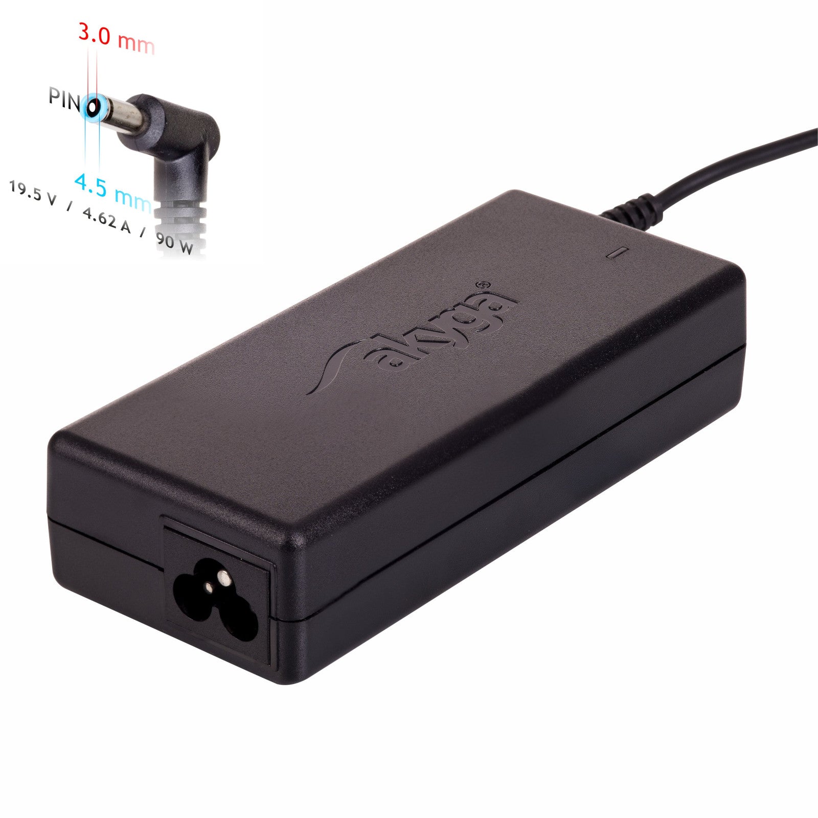Akyga Tápegység AK-ND-26 19.5V / 4.62A 90W 4.5 x 3.0 mm + pin