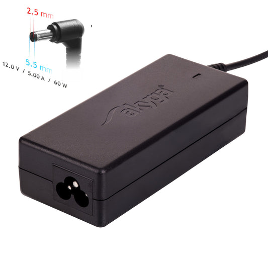 Tápegység AK-ND-30 12V / 5A 60W 5.5 x 2.5 mm