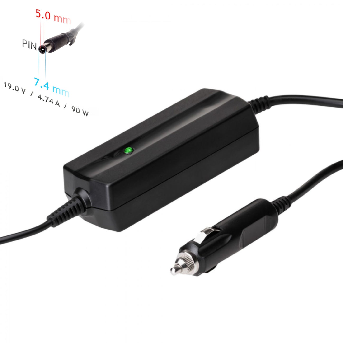 Autós Tápegység AK-ND-32 19V / 4.74A 90W 7.4 x 5.0 mm + pin