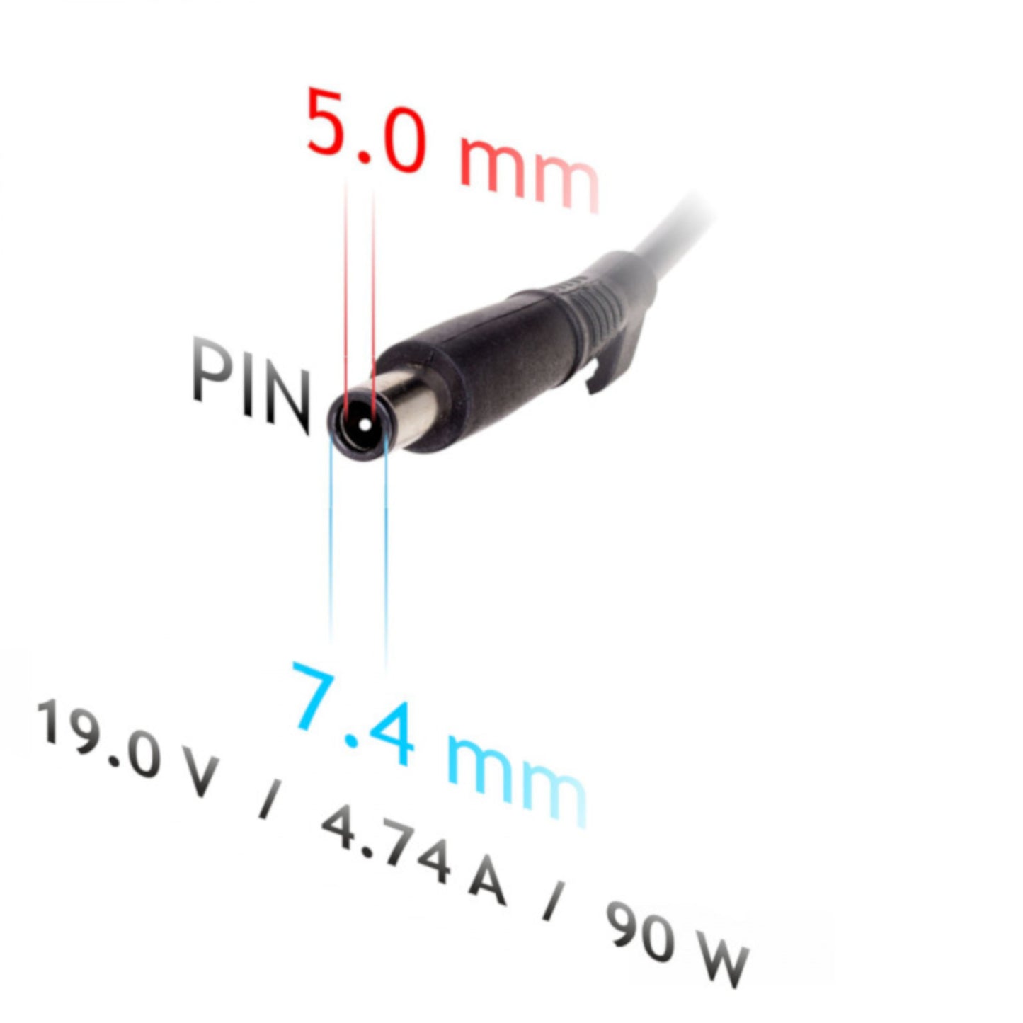 Autós Tápegység AK-ND-32 19V / 4.74A 90W 7.4 x 5.0 mm + pin