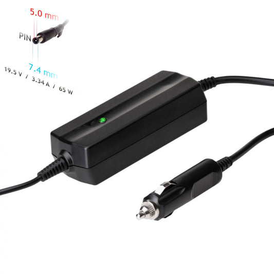 Autós Tápegység AK-ND-33 19.5V / 3.34A 65W 7.4 x 5.0 mm + pin