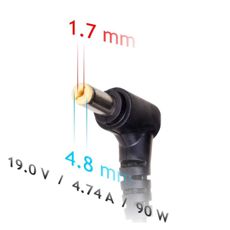 Autós Tápegység AK-ND-35 19V / 4.74A 90W 4.8 x 1.7 mm