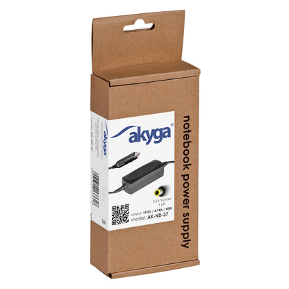Autós Tápegység AK-ND-37 19V / 4.74A 90W 5.5 x 3.0 mm + pin