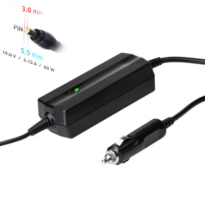 Autós Tápegység AK-ND-38 19V / 3.16A 60W 5.5 x 3.0 mm + pin