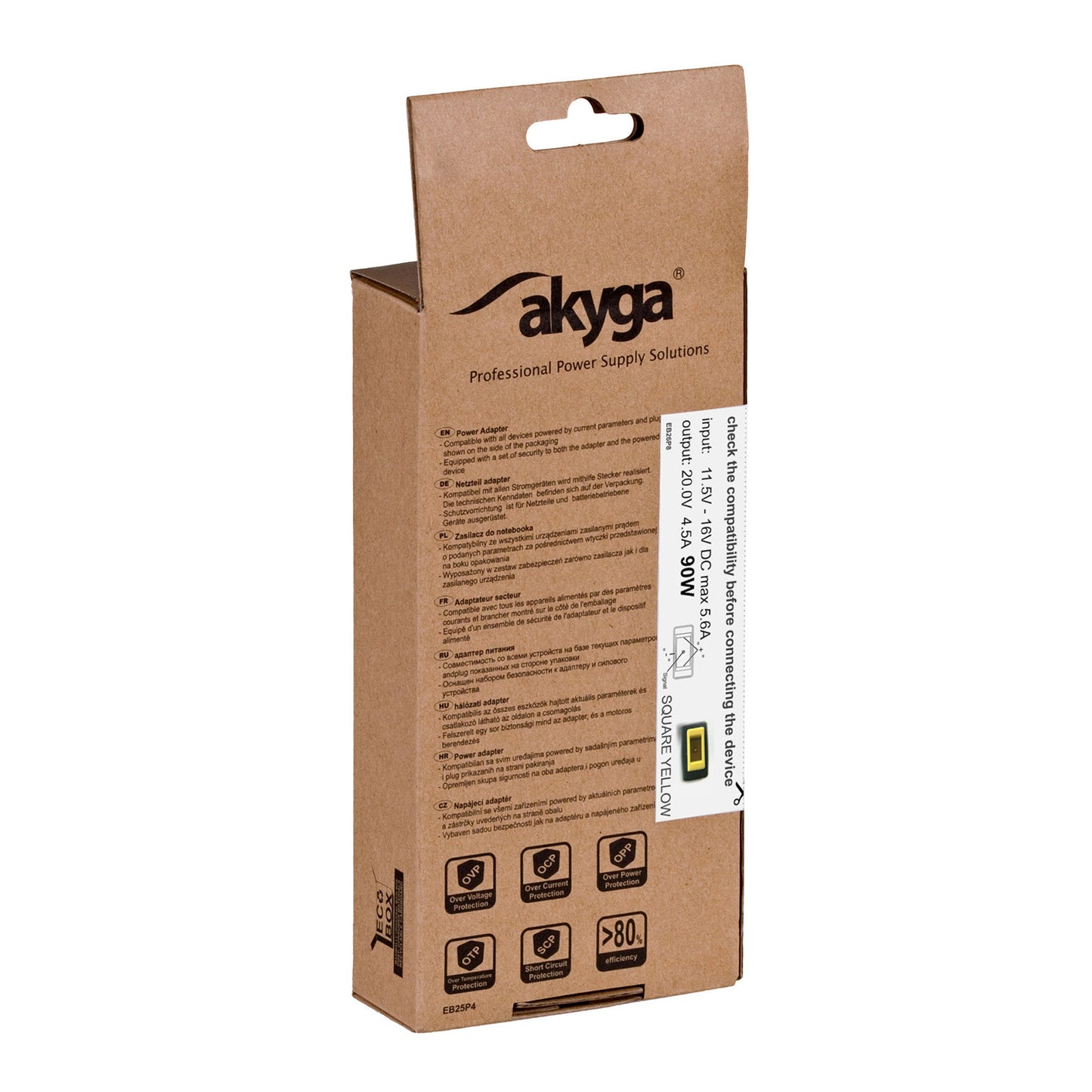 Autós Tápegység AK-ND-42 20V / 4.5A 90W Slim Tip