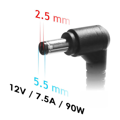Tápegység AK-ND-85 12V / 7.5A 90W 5.5 x 2.5 mm