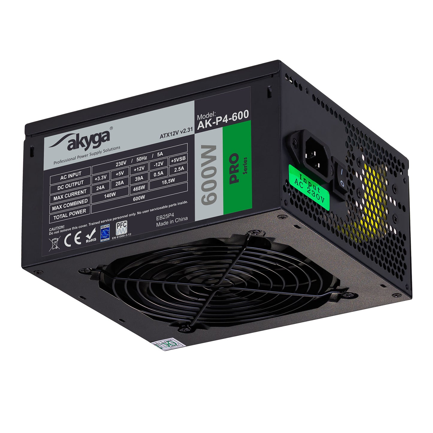 Tápegység semi-modular ATX AK-P4-600 600W