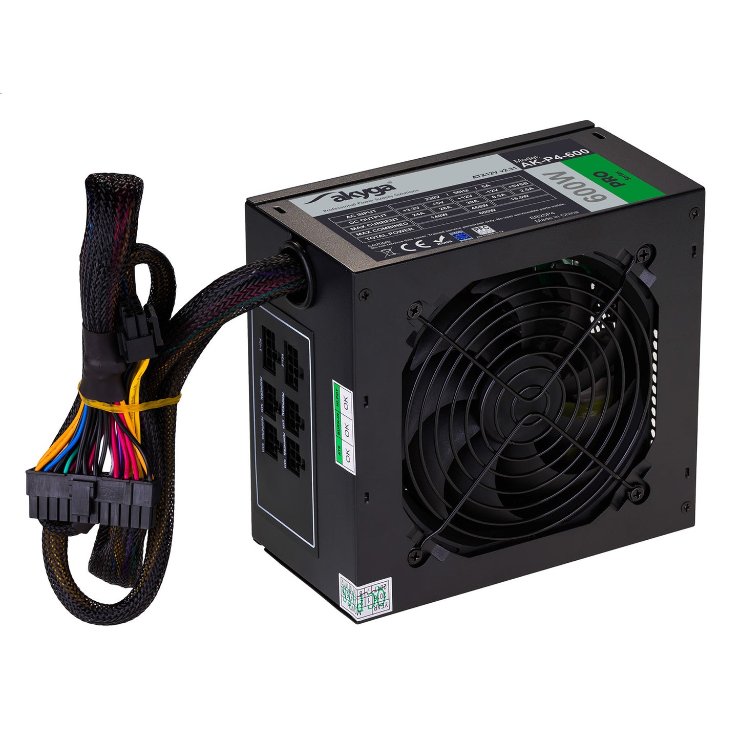 Tápegység semi-modular ATX AK-P4-600 600W