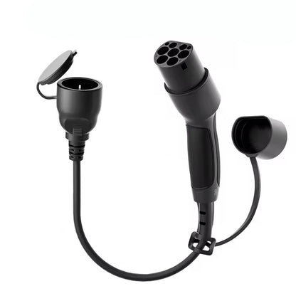 Type2 / Schuko Adapter elektromos járművek töltőállomásához AK-SC-E28 érfi – női 16A 30cm