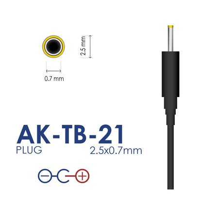 Power Supply AK-TB-21 5V / 2A 10W 2.5 x 0.7 mm