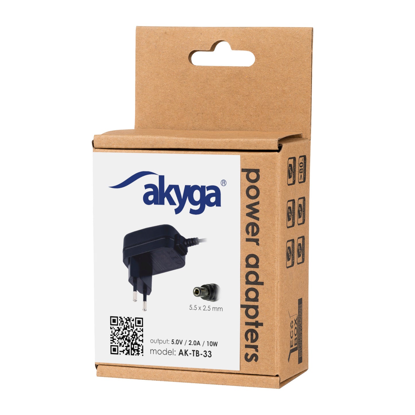 Tápegység AK-TB-33 5V / 2A 10W 5.5 x 2.5 mm