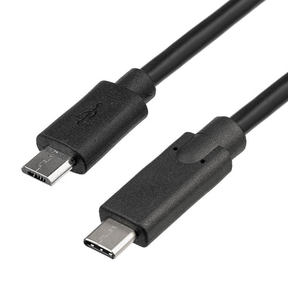 Kábel microUSB / USB type C 1.0m AK-USB-16