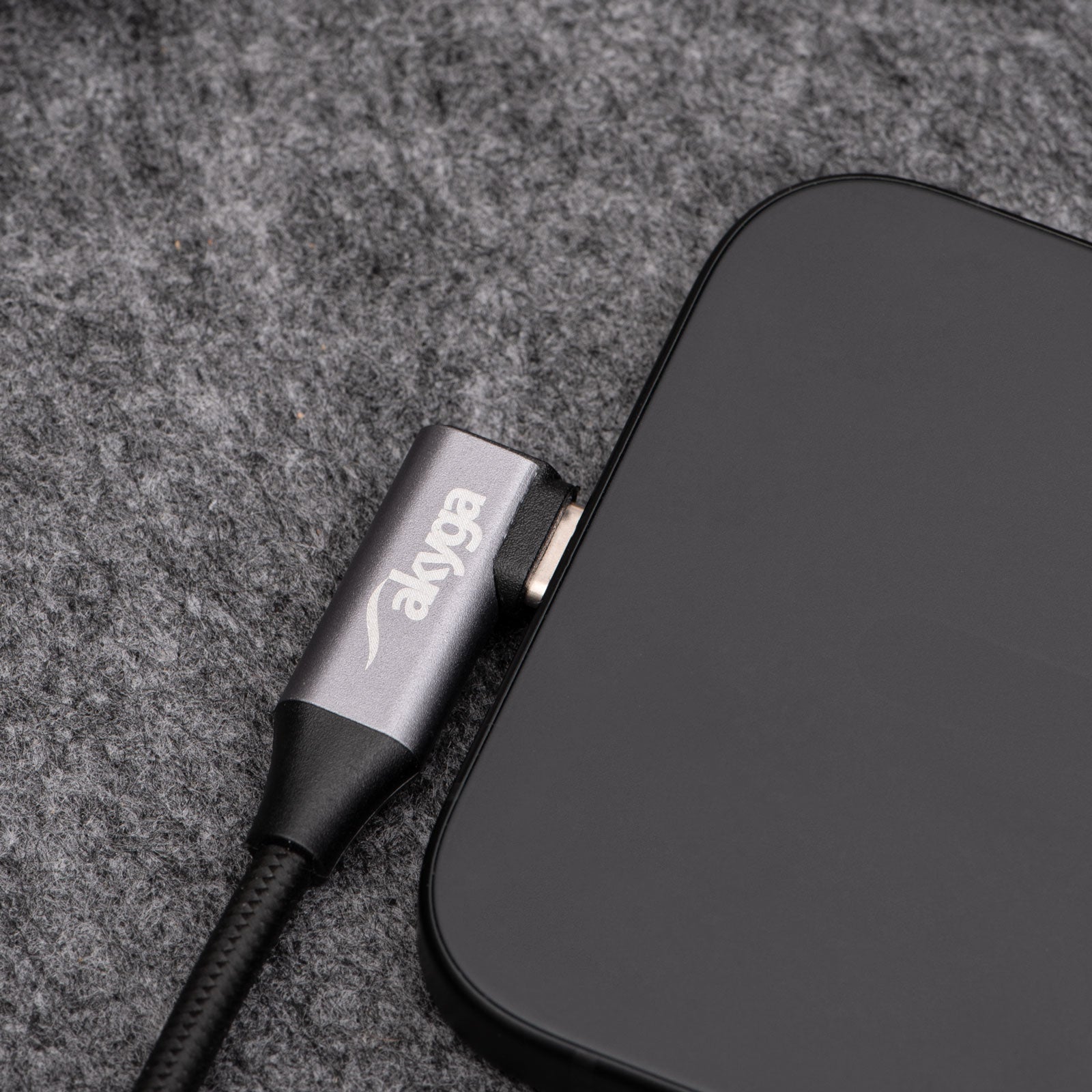 Akyga Szögben Kábel USB type C / USB type C 1m AK-USB-54 60W hálós