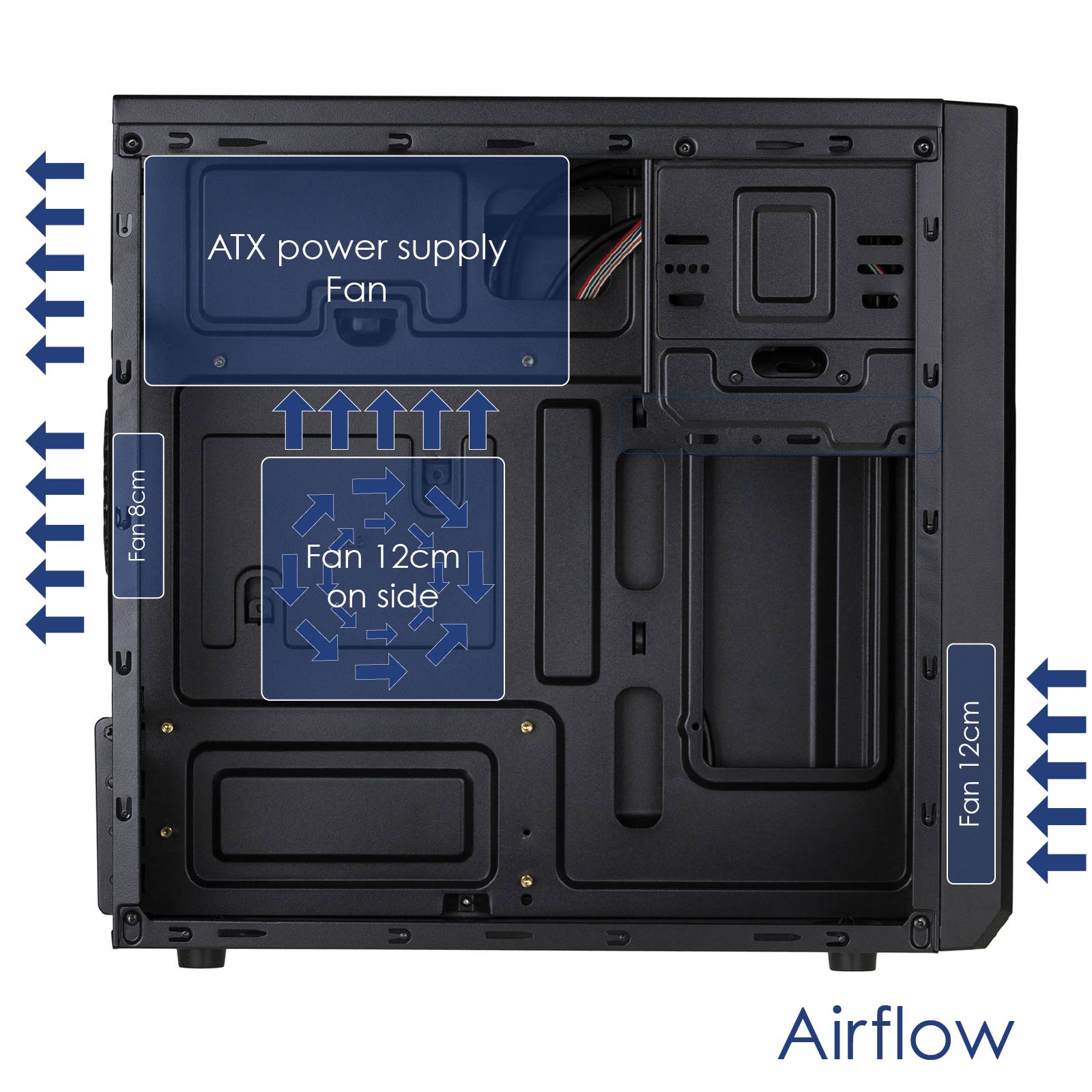 Akyga Ház Micro Tower ATX AK17BK
