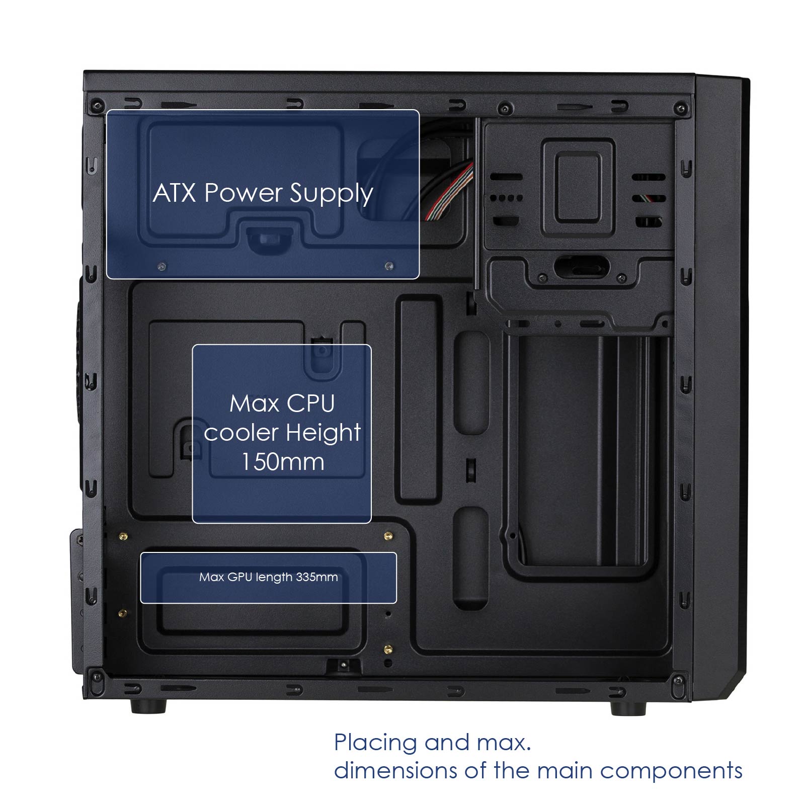 Akyga Ház Micro Tower ATX AK17BK
