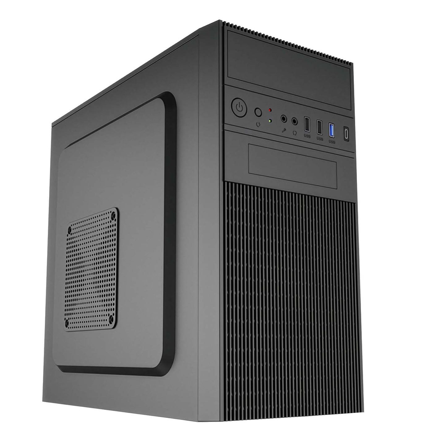 Ház Micro Tower ATX AK19BK USB-C csatlakozó