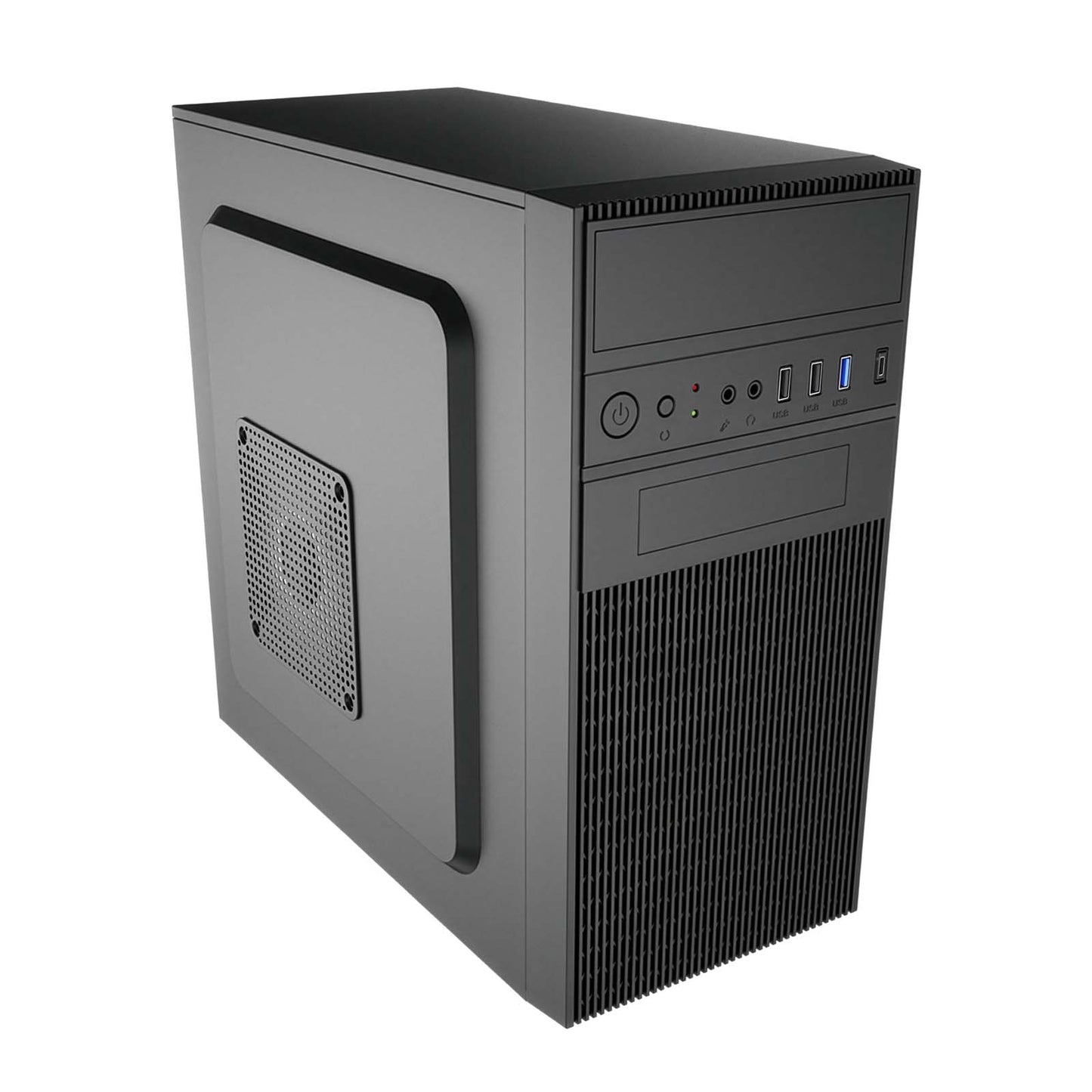 Ház Micro Tower ATX AK19BK USB-C csatlakozó