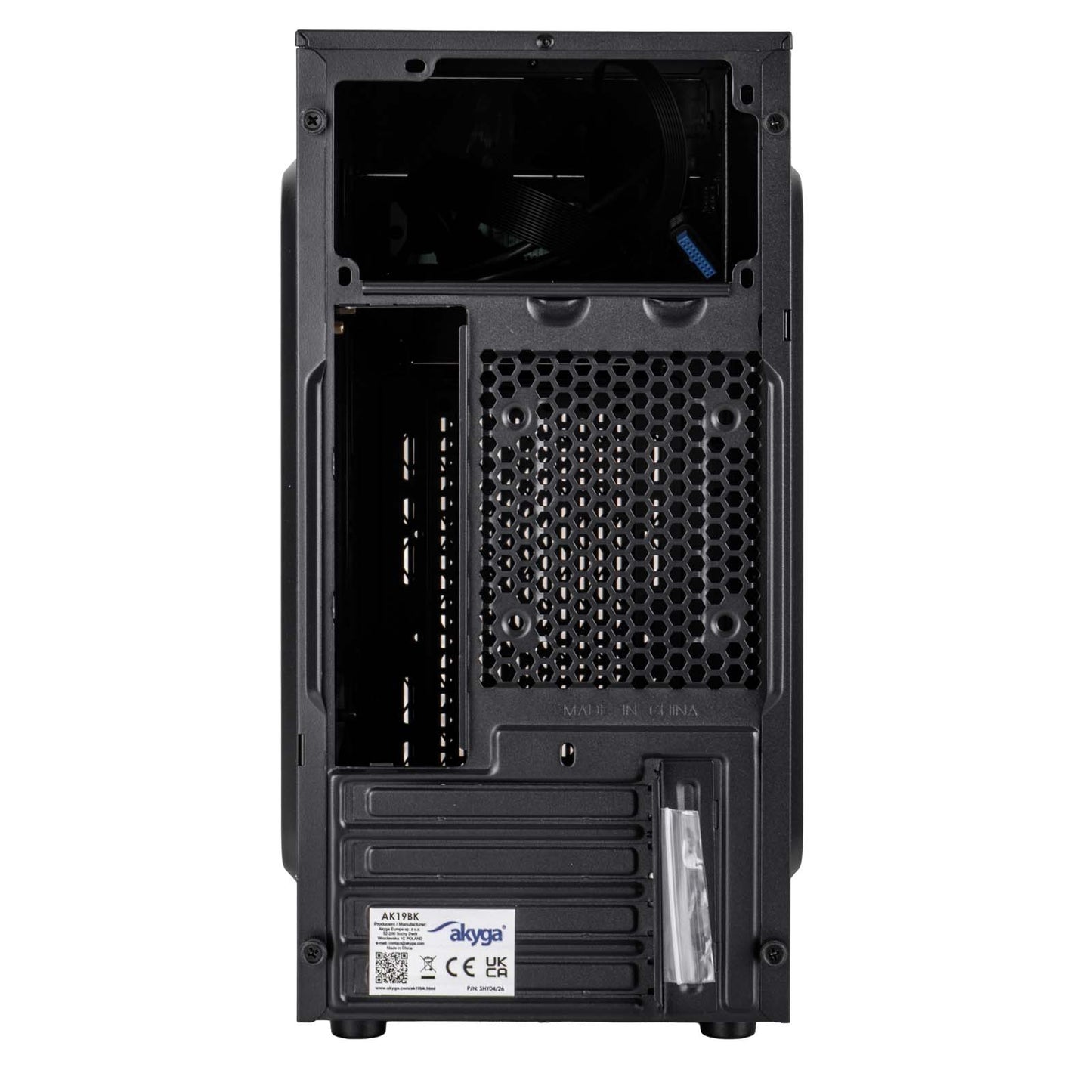 Ház Micro Tower ATX AK19BK USB-C csatlakozó