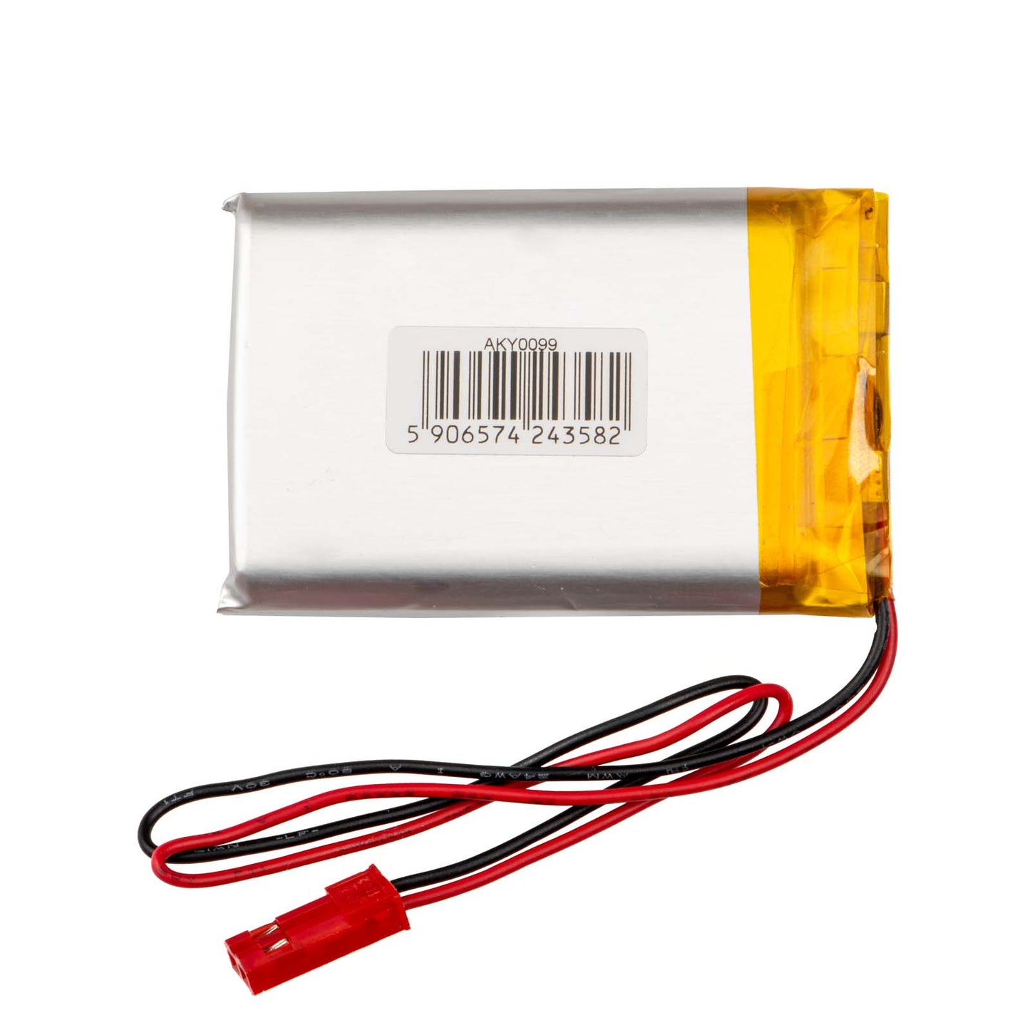 Li-Po akkumulátor LP903450 Akyga AKY0099 3.7V / 1600mAh PCM JST 2-Pin csatlakozó 150mm